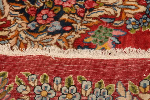 Kerman Red Hand Knotted 1110 X 169  Area Rug 100-25675 Image 8