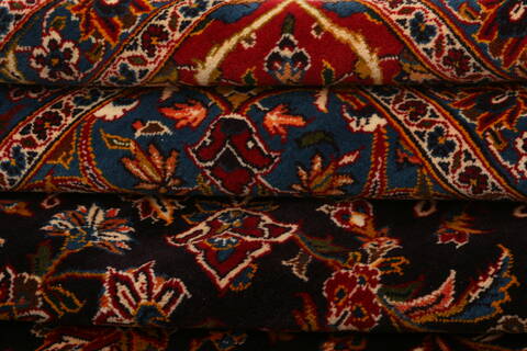 Kashan Red Hand Knotted 117 X 192  Area Rug 100-25677 Image 6