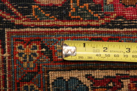 Mashad Red Hand Knotted 107 X 1411  Area Rug 100-25681 Image 6