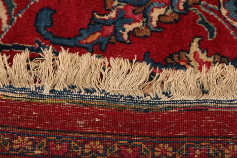 Mashad Red Hand Knotted 107 X 1411  Area Rug 100-25681 Image 7
