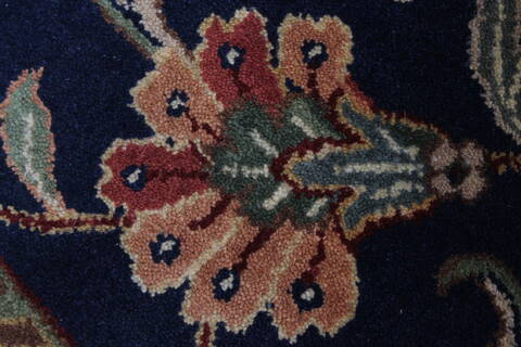 Sarouk Blue Hand Knotted 811 X 1111  Area Rug 250-25690 Image 10