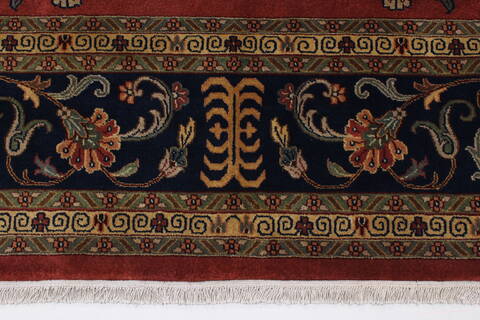 Sarouk Blue Hand Knotted 811 X 1111  Area Rug 250-25690 Image 3