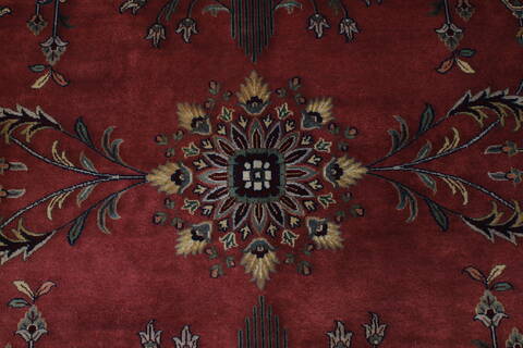 Sarouk Blue Hand Knotted 811 X 1111  Area Rug 250-25690 Image 4
