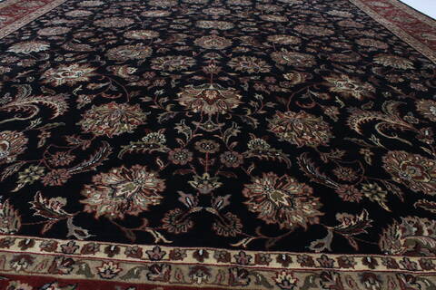 Kashan Beige Hand Knotted 90 X 124  Area Rug 250-25693 Image 8