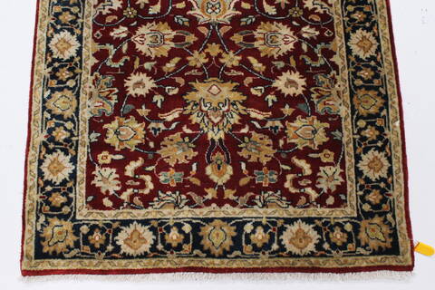 Kashan Beige Runner Hand Knotted 27 X 510  Area Rug 250-25704 Image 3