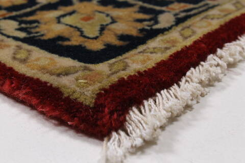 Kashan Beige Runner Hand Knotted 27 X 510  Area Rug 250-25704 Image 4