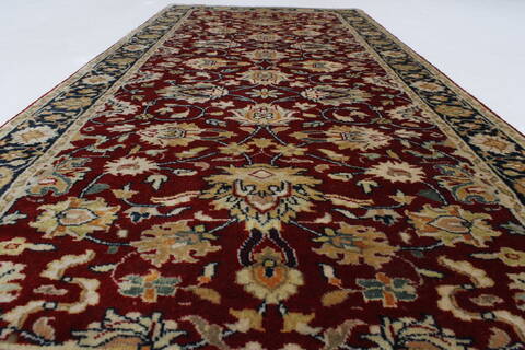 Kashan Beige Runner Hand Knotted 27 X 510  Area Rug 250-25704 Image 8