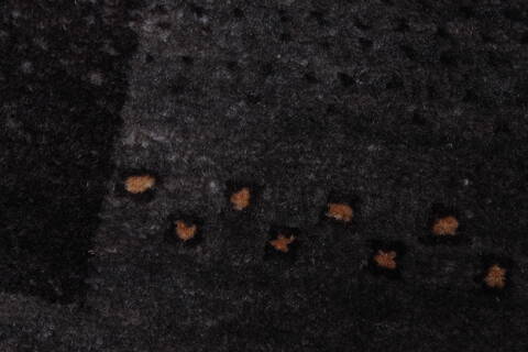 Modern Brown Runner Hand Knotted 27 X 60  Area Rug 250-25706 Image 6