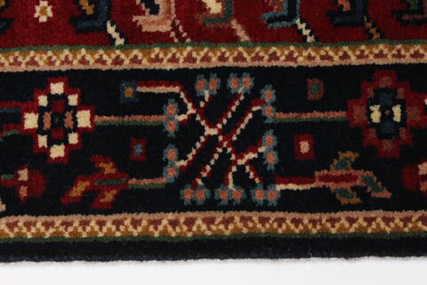 Karajeh Blue Runner Hand Knotted 26 X 511  Area Rug 250-25723 Image 1