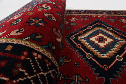 Karajeh Blue Runner Hand Knotted 26 X 511  Area Rug 250-25723 Image 7
