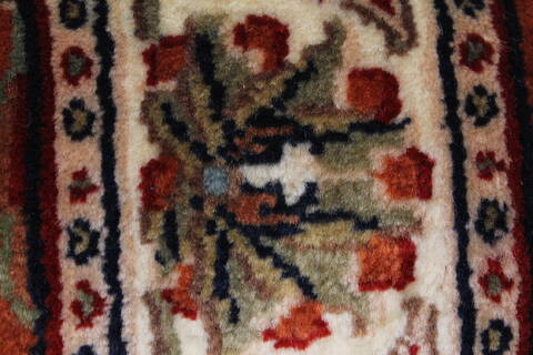 Semnan Beige Runner Hand Knotted 24 X 60  Area Rug 250-25727 Image 10