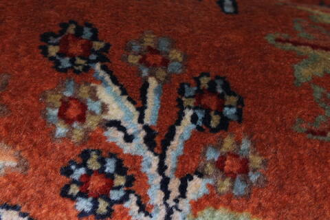 Semnan Beige Runner Hand Knotted 24 X 60  Area Rug 250-25727 Image 9