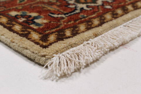 Serapi Beige Runner Hand Knotted 26 X 510  Area Rug 250-25729 Image 4