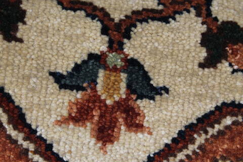 Serapi Beige Runner Hand Knotted 26 X 510  Area Rug 250-25729 Image 7