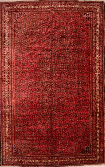 Enjilas Red Hand Knotted 105 X 169  Area Rug 100-25734 Image 0