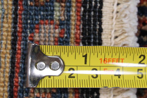 Tabriz Beige Runner Hand Knotted 26 X 61  Area Rug 250-25737 Image 10