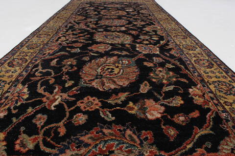 Tabriz Beige Runner Hand Knotted 26 X 61  Area Rug 250-25737 Image 11