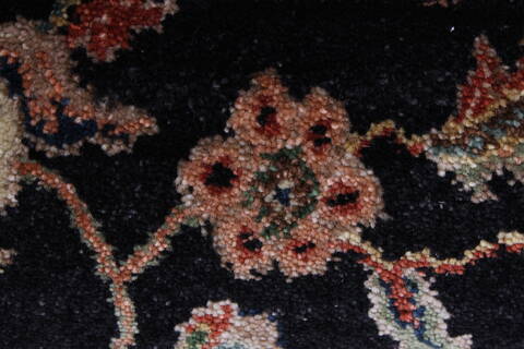 Tabriz Beige Runner Hand Knotted 26 X 61  Area Rug 250-25737 Image 6