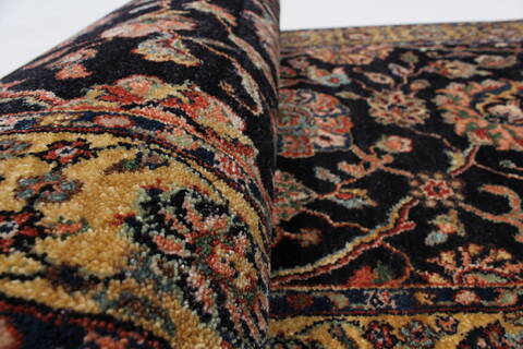 Tabriz Beige Runner Hand Knotted 26 X 61  Area Rug 250-25737 Image 9