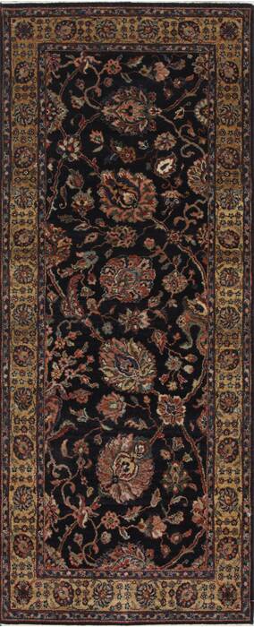 Tabriz Beige Runner Hand Knotted 26 X 61  Area Rug 250-25737 Image 0