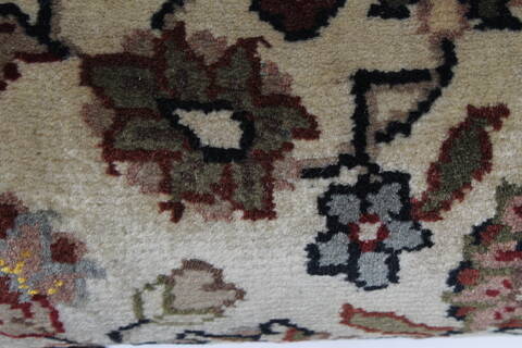 Kashmar Beige Runner Hand Knotted 28 X 60  Area Rug 250-25741 Image 6