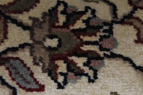 Kashmar Beige Runner Hand Knotted 28 X 60  Area Rug 250-25741 Image 8