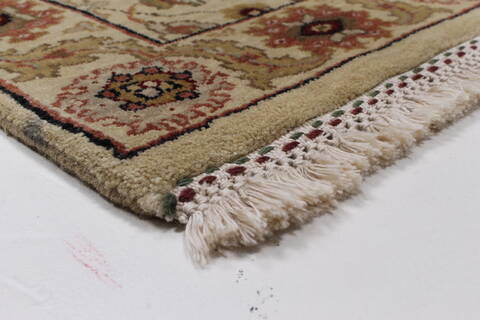 Kashmar Beige Runner Hand Knotted 21 X 62  Area Rug 250-25744 Image 5
