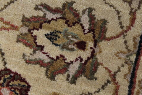 Kashmar Beige Runner Hand Knotted 21 X 62  Area Rug 250-25744 Image 6