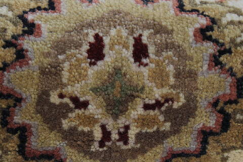 Kashmar Beige Runner Hand Knotted 21 X 62  Area Rug 250-25744 Image 7