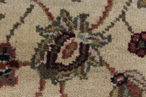 Kashmar Beige Runner Hand Knotted 21 X 62  Area Rug 250-25744 Image 8