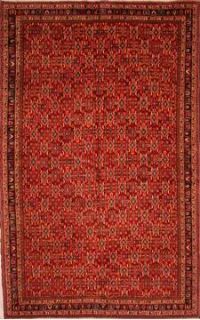 Qashqai Red Hand Knotted 9'1" X 16'1"  Area Rug 100-25746
