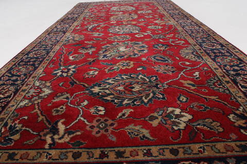 Tabriz Red Runner Hand Knotted 26 X 511  Area Rug 250-25781 Image 1