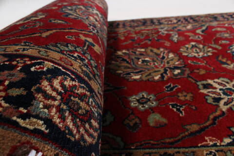 Tabriz Red Runner Hand Knotted 26 X 511  Area Rug 250-25781 Image 9