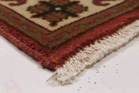 Semnan Beige Runner Hand Knotted 21 X 510  Area Rug 250-25784 Image 4