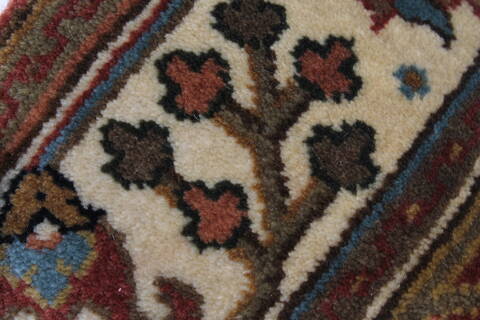 Semnan Beige Runner Hand Knotted 21 X 510  Area Rug 250-25784 Image 5