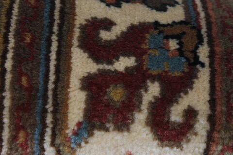 Semnan Beige Runner Hand Knotted 21 X 510  Area Rug 250-25784 Image 6