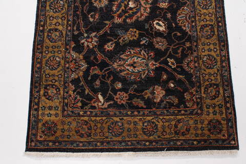Tabriz Brown Runner Hand Knotted 26 X 511  Area Rug 250-25793 Image 5
