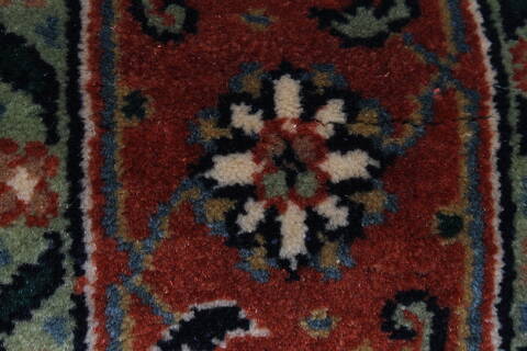 Herati Green Runner Hand Knotted 26 X 511  Area Rug 250-25797 Image 2