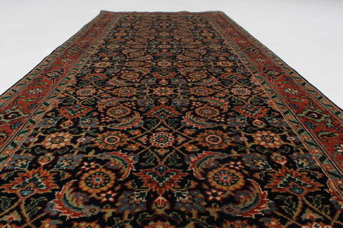 Herati Green Runner Hand Knotted 26 X 511  Area Rug 250-25797 Image 5