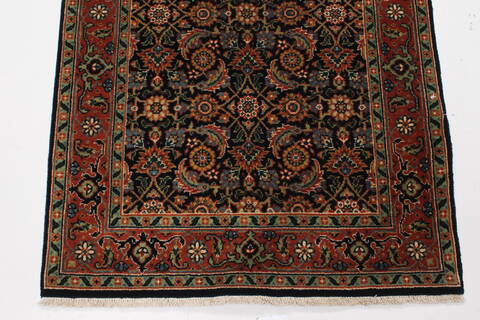 Herati Green Runner Hand Knotted 26 X 511  Area Rug 250-25797 Image 8