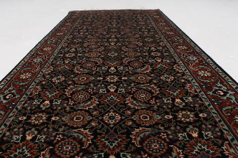 Herati Brown Hand Knotted 27 X 510  Area Rug 250-25804 Image 2