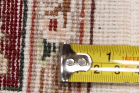 Kashmar Beige Runner Hand Knotted 26 X 60  Area Rug 250-25806 Image 11