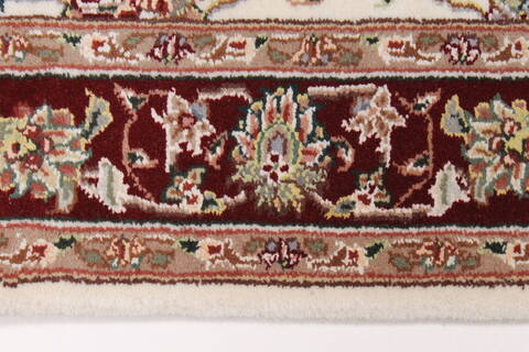 Kashmar Beige Runner Hand Knotted 26 X 60  Area Rug 250-25806 Image 2