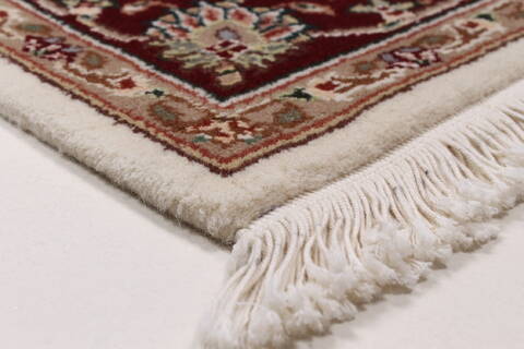 Kashmar Beige Runner Hand Knotted 26 X 60  Area Rug 250-25806 Image 5