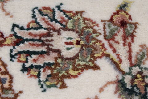 Kashmar Beige Runner Hand Knotted 26 X 60  Area Rug 250-25806 Image 8