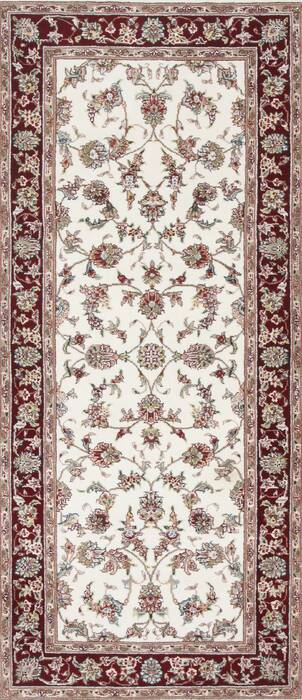 Kashmar Beige Runner Hand Knotted 26 X 60  Area Rug 250-25806 Image 0