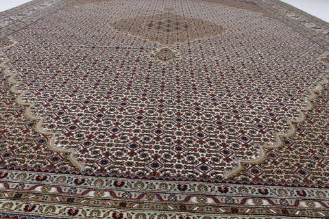 Mahi Beige Hand Knotted 87 X 119  Area Rug 250-25809 Image 10