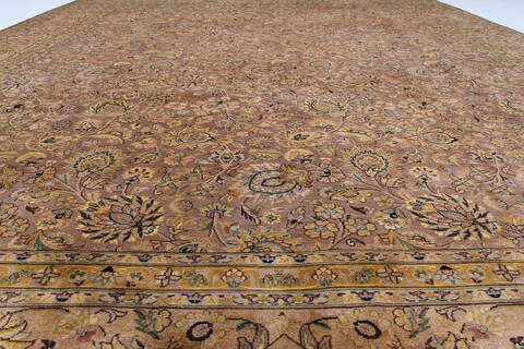 Tabriz Beige Hand Knotted 91 X 122  Area Rug 250-25812 Image 1