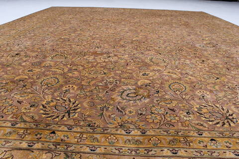 Tabriz Beige Hand Knotted 91 X 122  Area Rug 250-25812 Image 2