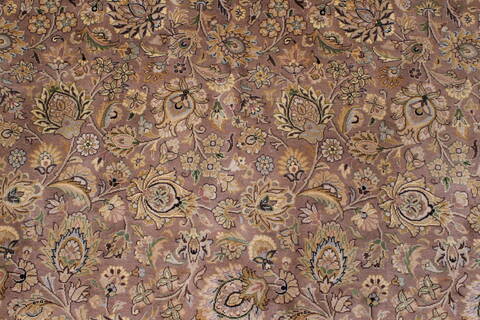 Tabriz Beige Hand Knotted 91 X 122  Area Rug 250-25812 Image 4